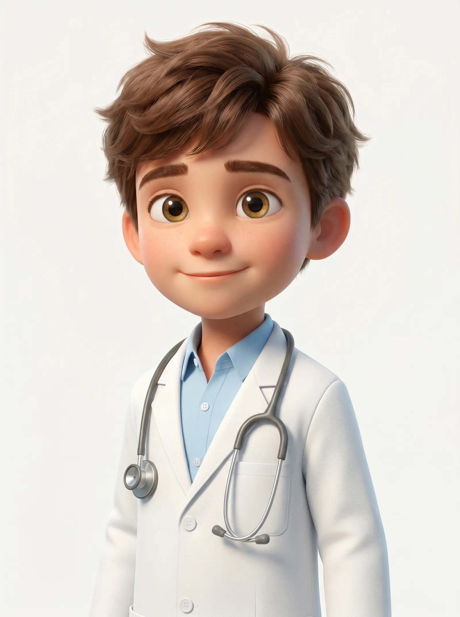 Clay, the ClayAI mascot — a young doctor character